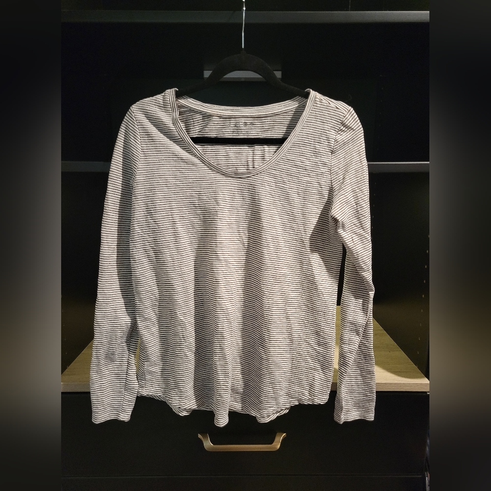 LOFT womens striped top size M
